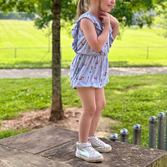 Kyte Bubble Romper in Mermaid (4T) - Picture 4 of 5